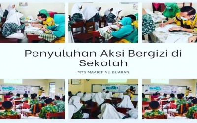 AKSI BERGIZI REMAJA MTs MA'ARIF NU BUARAN