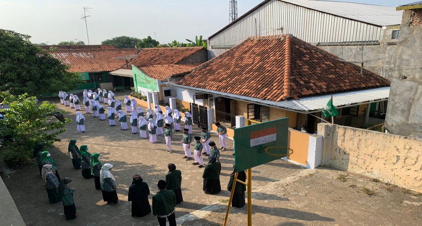 Peringatan Hari Lahir LP Ma'arif NU yang ke-92 di MTs. Ma'arif NU Buaran