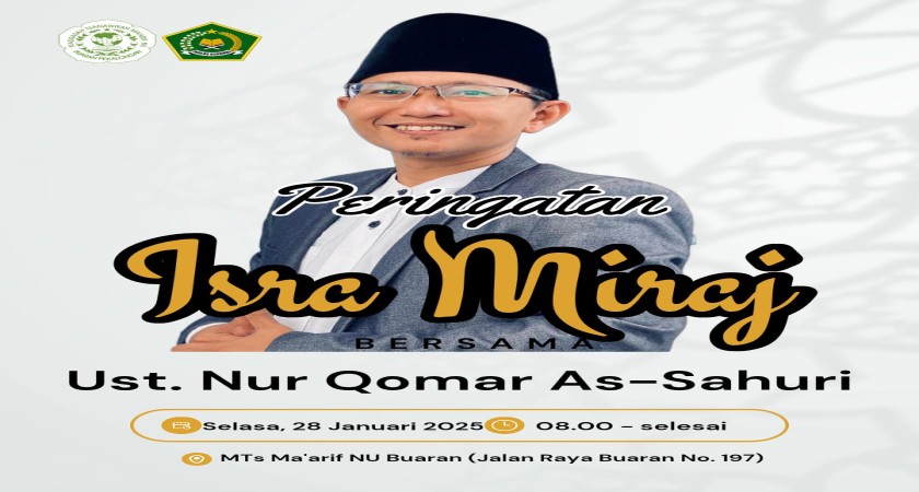 Bersama Ustadz Nurul Qomar As Sahuri: Madrasah Gelar Peringatan Isra Mi'raj, Ajak Siswa Meneladani Perjuangan Nabi